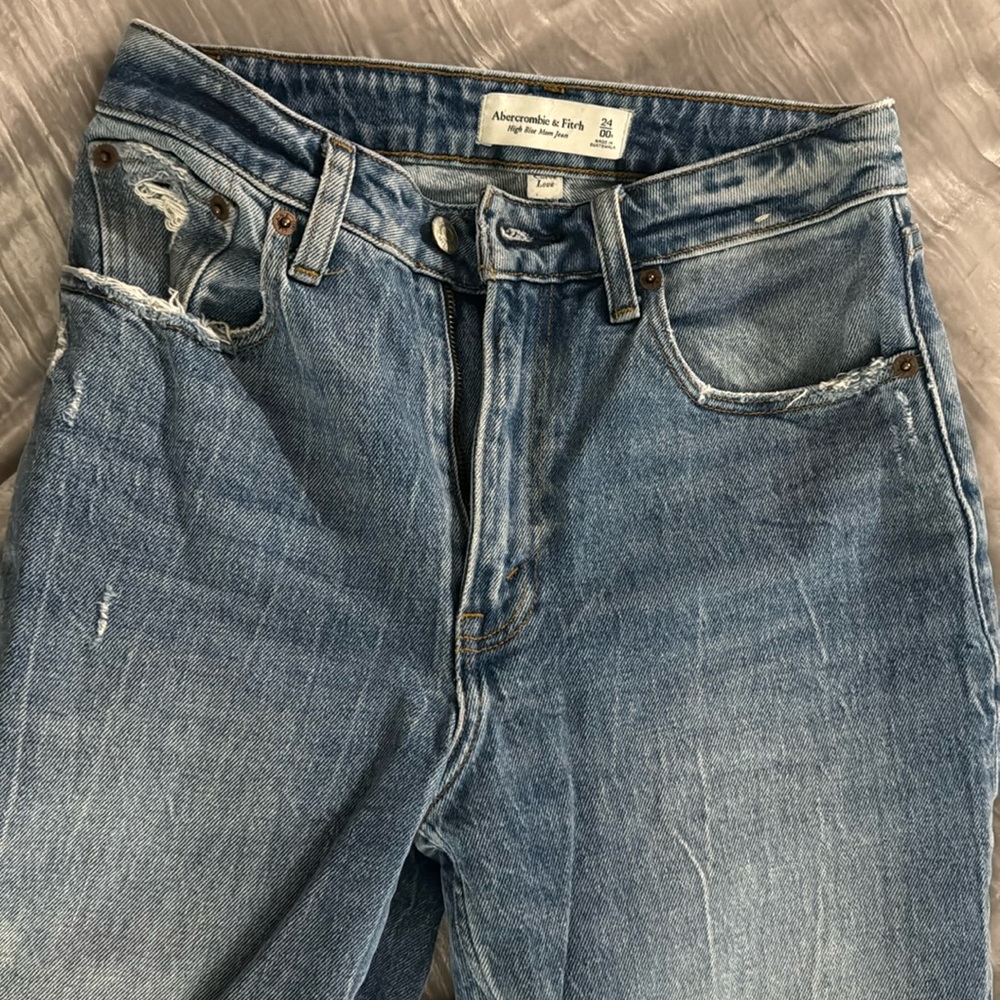 High Rise Denim Pants
